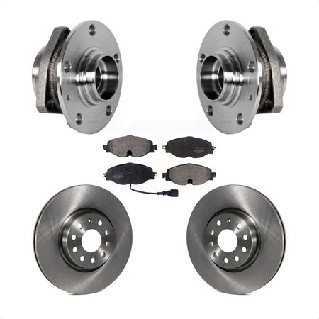 Front Hub Bearing Assembly Disc Brake Rotors And Pads Kit For Audi A3 Sportback e-tron KBB-123429