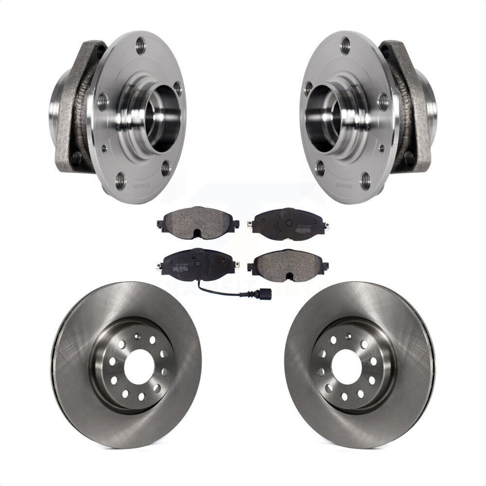 Front Hub Bearing Assembly Disc Brake Rotors And Pads Kit For Audi A3 Sportback e-tron KBB-123429