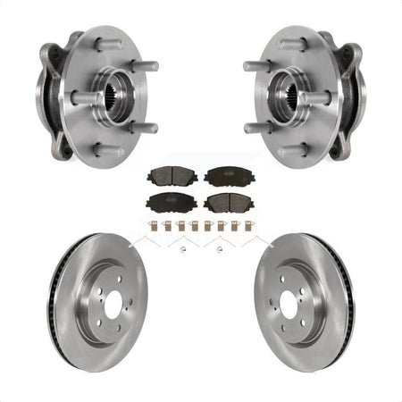 Front Hub Bearing Assembly Disc Brake Rotor & Pad Kit For Toyota Camry Lexus ES250 Avalon KBB-123436