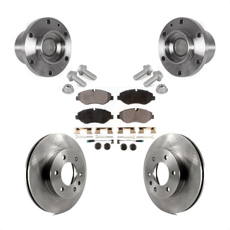 Front Hub Bearing Assembly Disc Brake Rotor Pad Kit For Sprinter 2500 Mercedes-Benz Dodge KBB-123441