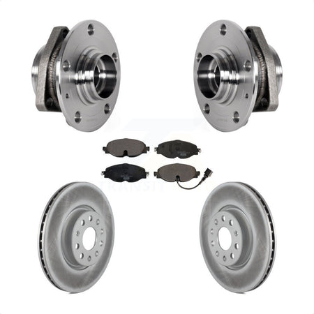 Front Hub Bearing Assembly Coated Disc Brake Rotor & Pad Kit For Audi A3 Sportback e-tron KBB-123477
