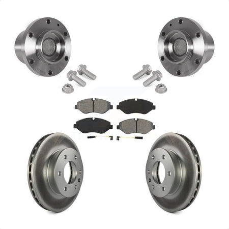 Front Hub Bearing Assembly Coat Brake Rotor Pad Kit For Sprinter 2500 Mercedes-Benz Dodge KBB-123527