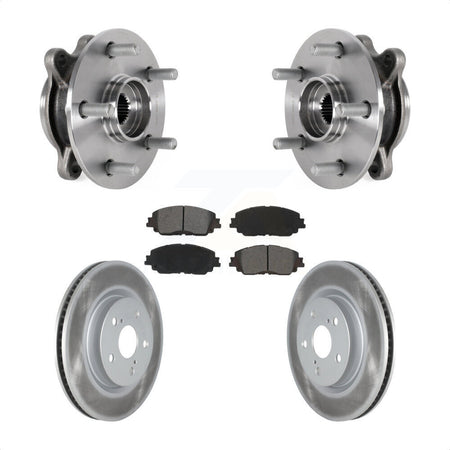 Front Hub Bearing Assembly Coated Brake Rotor Pad Kit For Toyota Camry Lexus ES250 Avalon KBB-123535