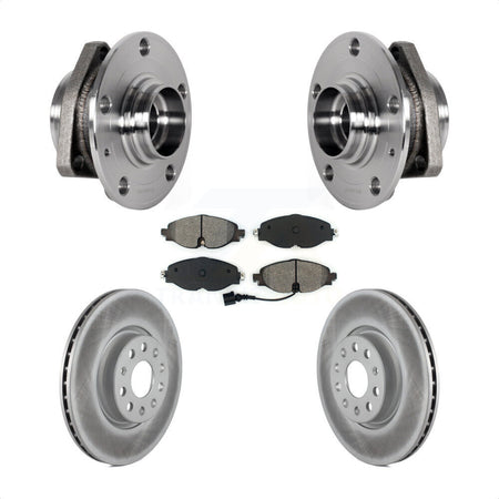 Front Hub Bearing Assembly Coated Disc Brake Rotor & Pad Kit For Audi A3 Sportback e-tron KBB-123540