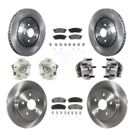 Front Rear Hub Bearing Disc Brake Rotor Pads Kit (10Pc) For Lexus NX300 NX200t NX300h FWD KBB-125124