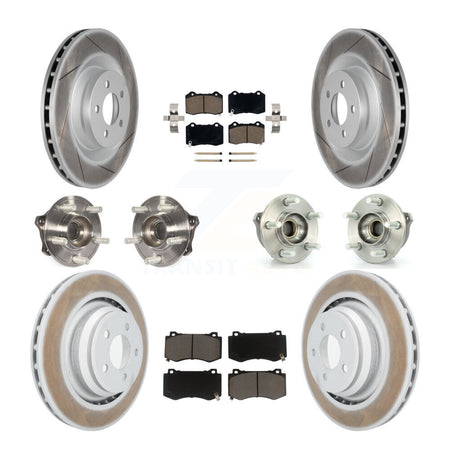 Front Rear Hub Bearing Coated Brake Rotor And Pad Kit (10Pc) For Dodge Challenger Charger KBB-125784