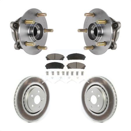 Front Hub Bearing Assembly Coat Brake Rotor Pad Kit For Lexus RX350 RX450h RX350L RX450hL KBB-125856