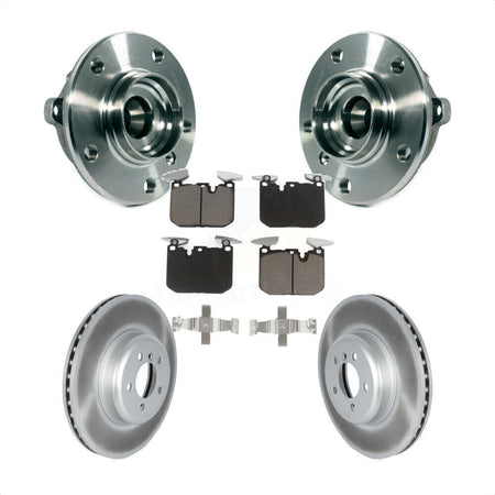 Front Hub Bearing Coated Brake Rotor Pads Kit For BMW 335i xDrive 435i Gran Coupe 340i GT KBB-125869