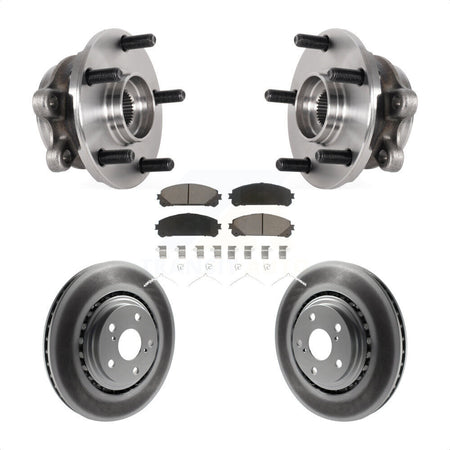 Front Hub Bearing Assembly Coated Disc Brake Rotor Pads Kit For Lexus NX300 NX200t NX300h KBB-125870