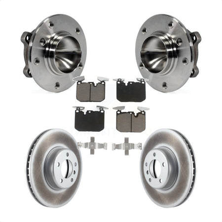 Front Hub Bearing Coated Brake Rotor Pad Kit For BMW 328i With 340mm Diameter KBB-125885