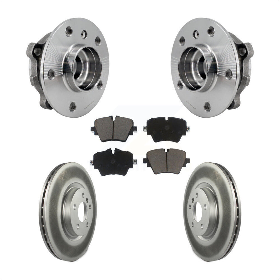 Front Hub Bearing Coat Brake Rotor Pad Kit For BMW X1 Mini Cooper Countryman X2 228i Gran KBB-125892