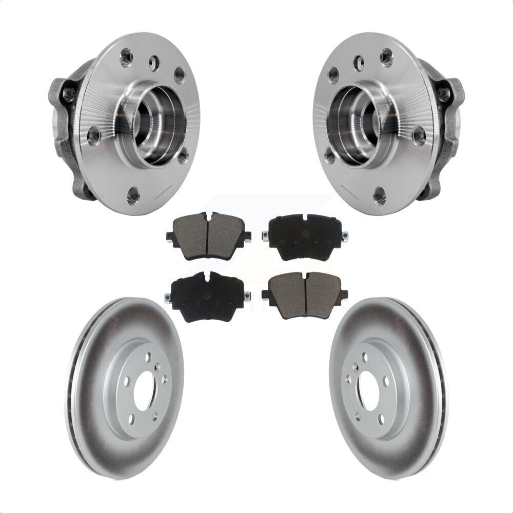 Front Hub Bearing Assembly Coated Brake Rotor Pads Kit For Mini Cooper Countryman Clubman KBB-125893
