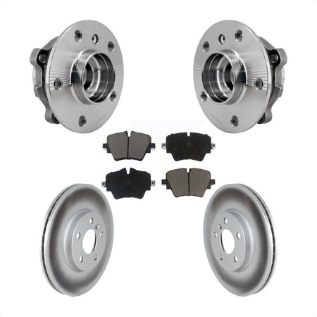 Front Hub Bearing Assembly Coated Brake Rotor Pads Kit For Mini Cooper Countryman Clubman KBB-125893