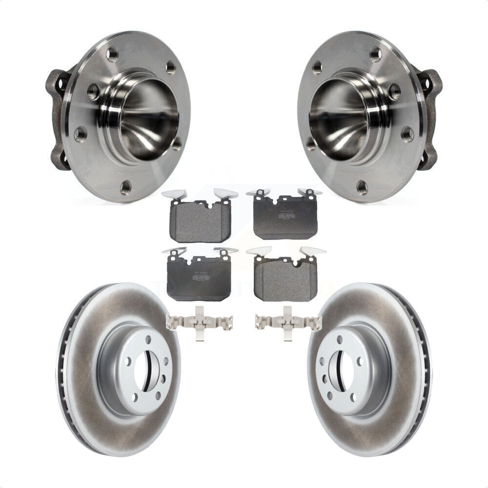 Front Hub Bearing Coated Brake Rotor Pad Kit For BMW 328i With 340mm Diameter KBB-126022
