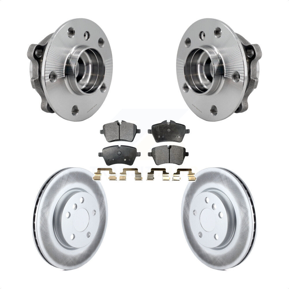 Front Hub Bearing Assembly Coated Disc Brake Rotors And Pads Kit For Mini Cooper KBB-126028