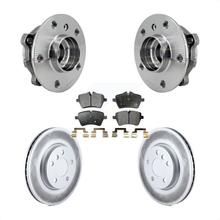 Front Hub Bearing Assembly Coated Disc Brake Rotors And Pads Kit For Mini Cooper KBB-126028