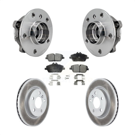 Front Hub Bearing Assembly Coated Disc Brake Rotors And Pads Kit For Mini Cooper KBB-126029
