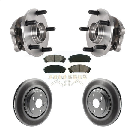 Front Hub Bearing Assembly Coated Disc Brake Rotor Pads Kit For Lexus NX300 NX200t NX300h KBB-126167