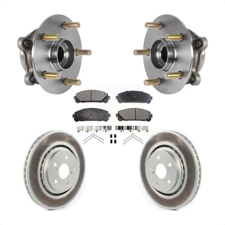 Front Hub Bearing Assembly Coat Brake Rotor Pad Kit For Lexus RX350 RX450h RX350L RX450hL KBB-126262