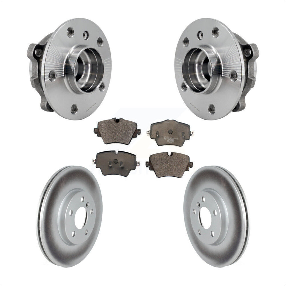 Front Hub Bearing Assembly Coated Brake Rotor Pads Kit For Mini Cooper Countryman Clubman KBB-126269