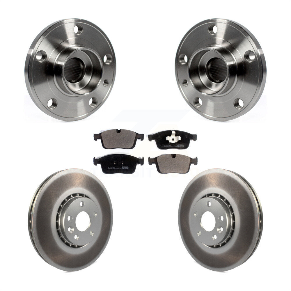 Front Hub Bearing Coat Brake Rotor Pad Kit For Volvo XC60 With 328mm Diameter KBB-126277