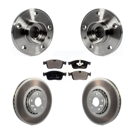 Front Hub Bearing Coat Brake Rotor Pad Kit For Volvo XC60 With 328mm Diameter KBB-126277