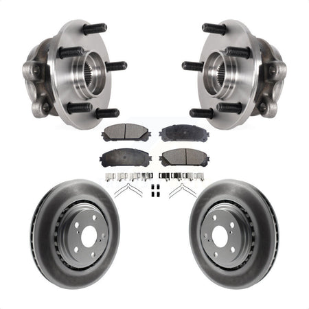 Front Hub Bearing Assembly Coated Disc Brake Rotor Pads Kit For Lexus NX300 NX200t NX300h KBB-126278