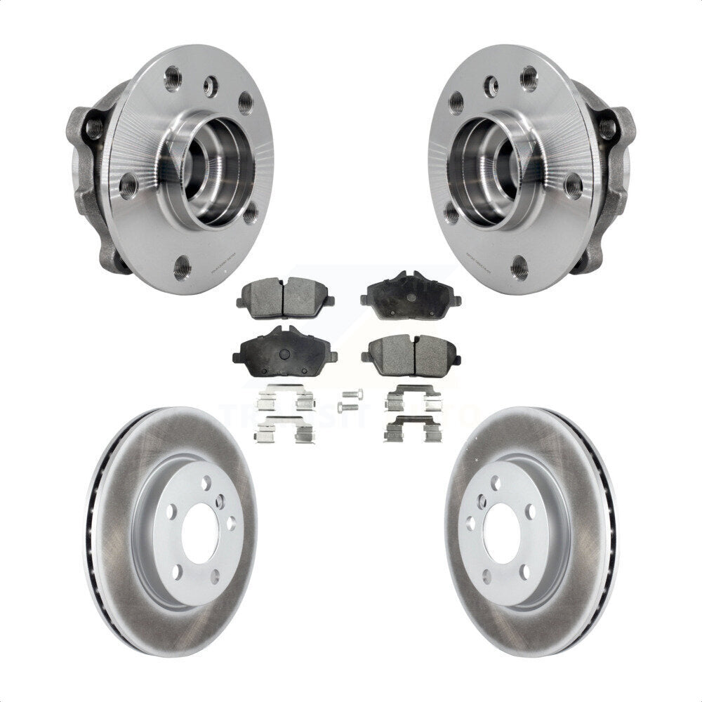 Front Hub Bearing Assembly Coated Disc Brake Rotors And Ceramic Pads Kit For Mini Cooper KBB-126290