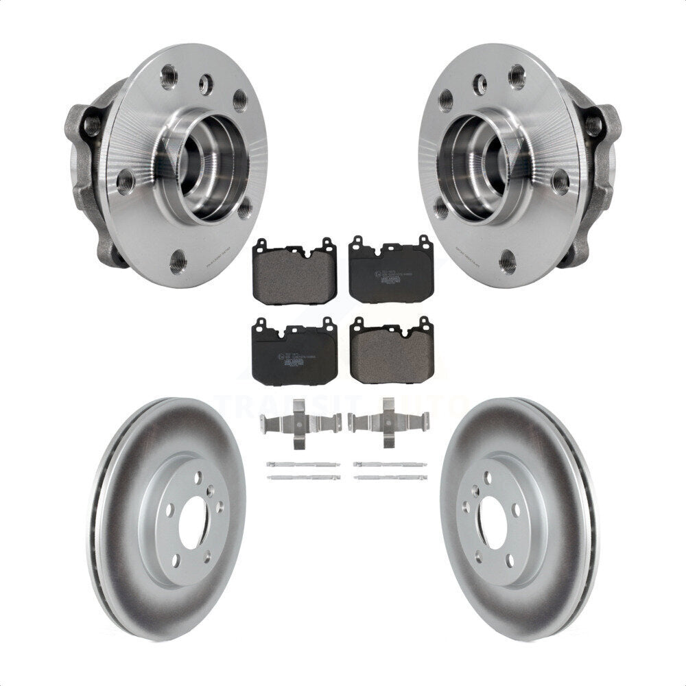 Front Hub Bearing Coated Brake Rotor Pad Kit For Mini Cooper Clubman S With Sport Package KBB-126299