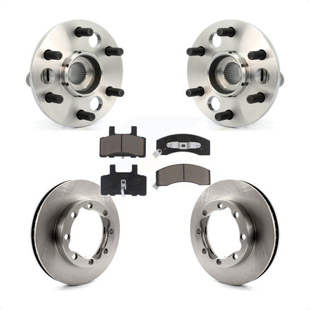 Front Hub Bearing Brake Rotor Pads Kit For K1500 Suburban Chevrolet GMC With 8 Lug Wheels KBB-126373