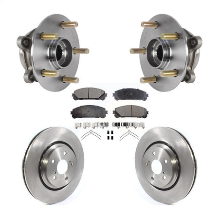Front Hub Bearing Assembly Disc Brake Rotor Pad Kit For Lexus RX350 RX450h RX350L RX450hL KBB-126413