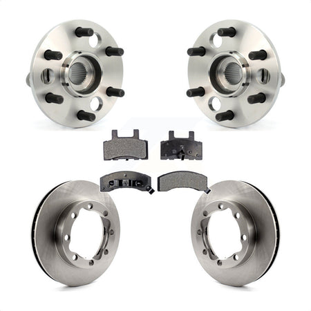 Front Hub Bearing Brake Rotor Pads Kit For K1500 Suburban Chevrolet GMC With 8 Lug Wheels KBB-126424