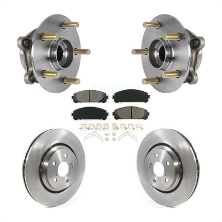 Front Hub Bearing Assembly Disc Brake Rotor Pad Kit For Lexus RX350 RX450h RX350L RX450hL KBB-126450