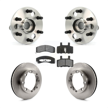 Front Hub Bearing Brake Rotor Pads Kit For K1500 Suburban Chevrolet GMC With 8 Lug Wheels KBB-126454