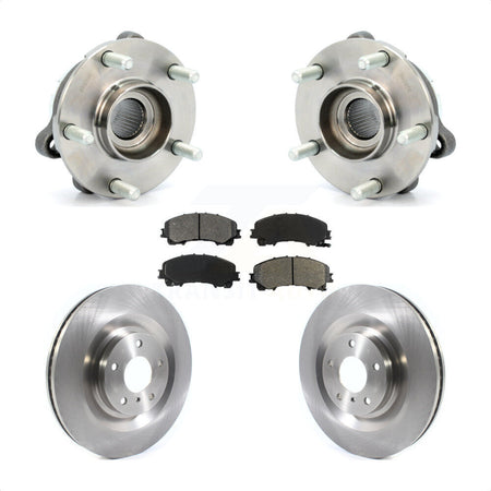 Front Hub Bearing Assembly Disc Brake Rotors And Pads Kit For 2019-2021 INFINITI QX50 KBB-126475