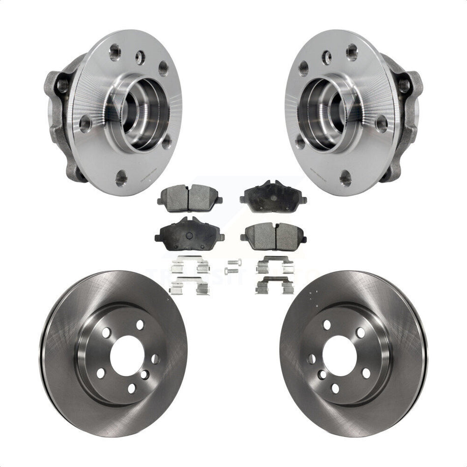 Front Hub Bearing Assembly Disc Brake Rotors And Ceramic Pads Kit For Mini Cooper KBB-126476