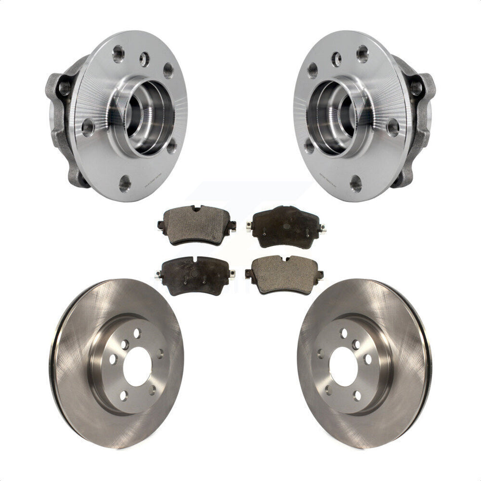 Front Hub Bearing Assembly Disc Brake Rotors And Ceramic Pads Kit For Mini Cooper Clubman KBB-126477
