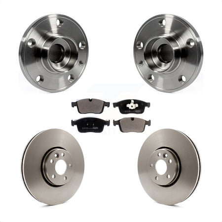 Front Hub Bearing Brake Rotor Pad Kit For 2017 Volvo XC60 With 328mm Diameter KBB-126493