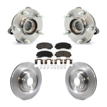 Front Hub Bearing Assembly Disc Brake Rotors And Pads Kit For 2019-2021 INFINITI QX50 KBB-126504