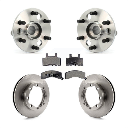 Front Hub Bearing Brake Rotor Pads Kit For K1500 Suburban Chevrolet GMC With 8 Lug Wheels KBB-126519