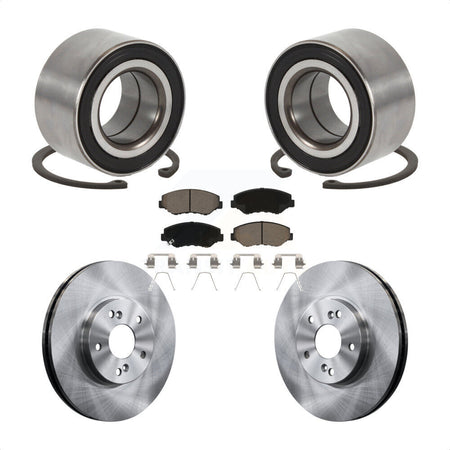 Front Wheel Bearing Brake Rotor Pads Kit For Honda Accord With 300mm Diameter KBB-126747