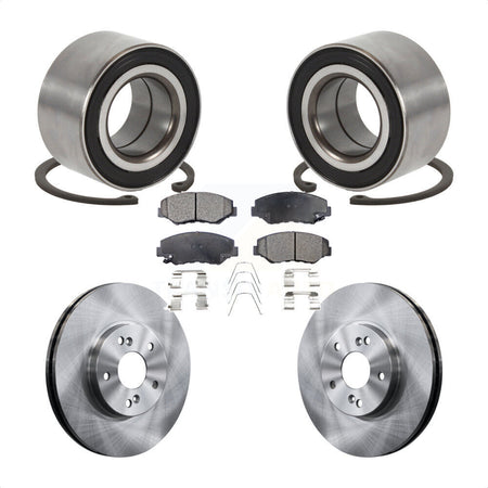 Front Wheel Bearing Brake Rotor Pads Kit For Honda Accord With 300mm Diameter KBB-126759