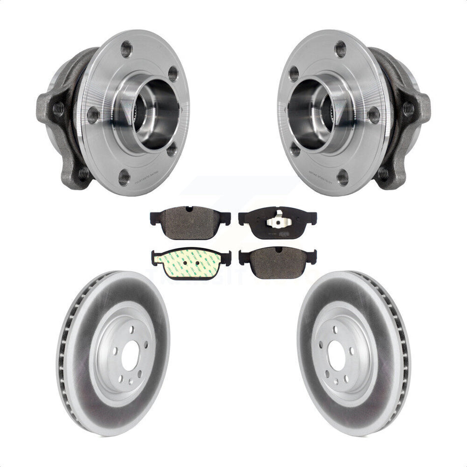 Front Hub Bearing Coat Brake Rotor Pads Kit For Volvo XC60 XC90 S60 XC40 Recharge V60 V90 KBB-127316