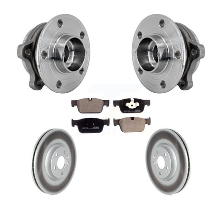 Front Hub Bearing Coated Brake Rotor Pad Kit For Volvo XC60 S60 V90 Cross Country V60 S90 KBB-127454