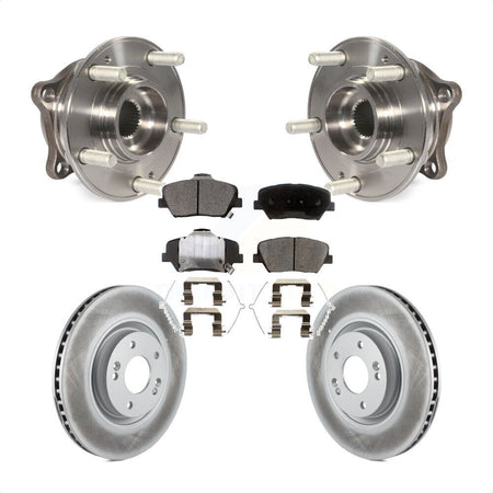 Front Hub Bearing Assembly Coated Disc Brake Rotors And Ceramic Pads Kit For Hyundai Nexo KBB-127463