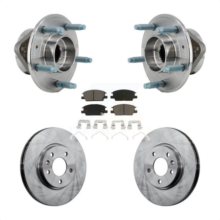 Front Hub Bearing Assembly Disc Brake Rotor And Pad Kit For Chevrolet Equinox GMC Terrain KBB-127489