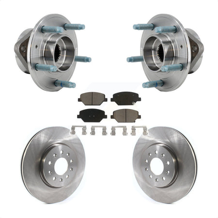 Front Hub Bearing Assembly Disc Brake Rotor And Pad Kit For Chevrolet Equinox GMC Terrain KBB-127490