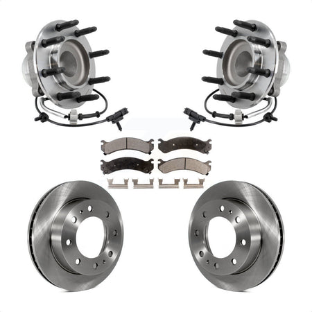 Front Hub Bearing Brake Rotor And Pad Kit For 2018-2020 GMC Savana 2500 Chevrolet Express KBB-127513