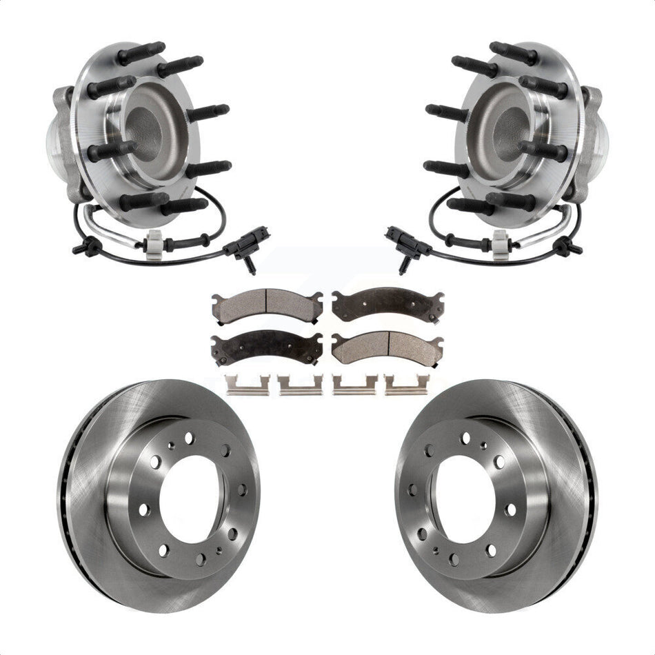 Front Hub Bearing Brake Rotor And Pad Kit For 2018-2020 GMC Savana 2500 Chevrolet Express KBB-127513