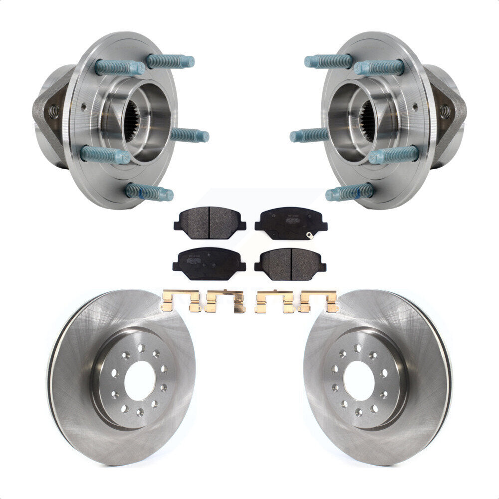 Front Hub Bearing Assembly Disc Brake Rotor And Pad Kit For Chevrolet Equinox GMC Terrain KBB-127528